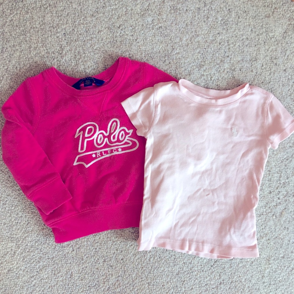 Ralph Lauren: Girl’s 2T Sweatshirt/Shirt Bundle